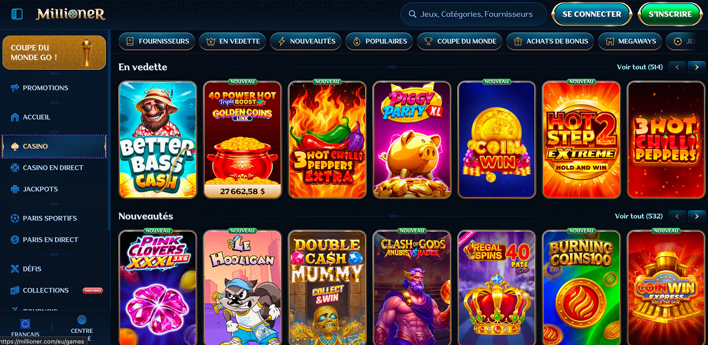 Jeux Millioner Casino