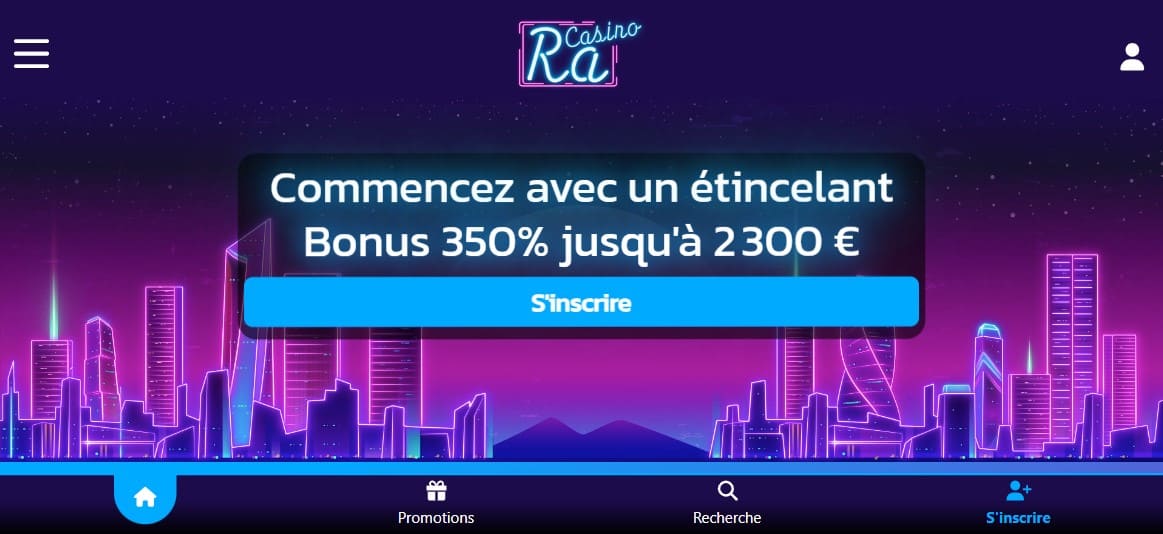 Offre de Bienvenue au Ra-Casino Obtenir Superbe Bonus sans Dépôt sur Casino-Ra 2026